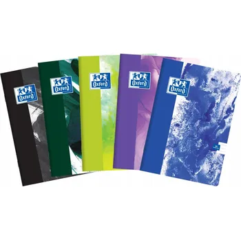 Sešit Sešit A4 s mřížkou Oxford, 60 listů, měkká obálka, vícebarevný