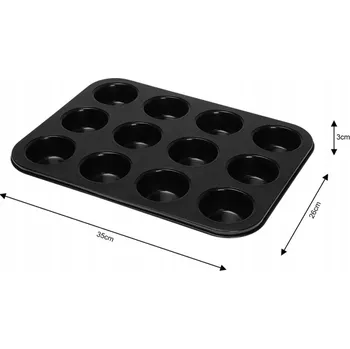 Nádoba na pečení Forma na muffiny Kinghoff 26 x 35 cm, průměr 7 cm