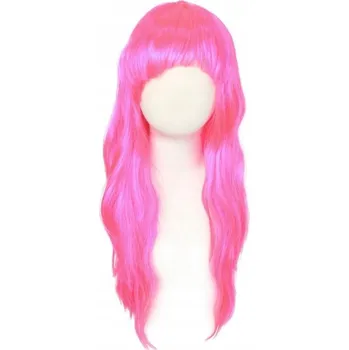 Karnevalová paruka Paruka dlouhé růžové vlasy