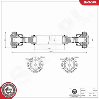 Hnací hřídel ESEN SKV 76SKV143