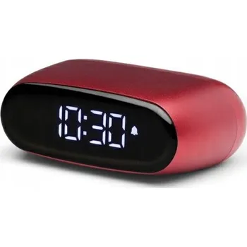 Budík Lexon Minut Mini budík tmavě červený
