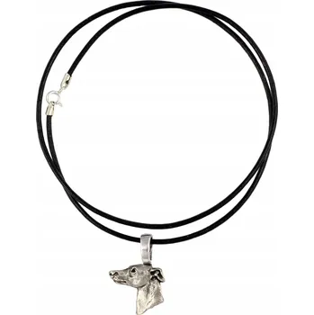 Náhrdelník Whippet náhrdelník s psem, jemný přívěsek na řemínku