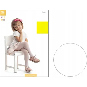 Dětské punčocháče Knittex bílé z polyamidu, velikost 104