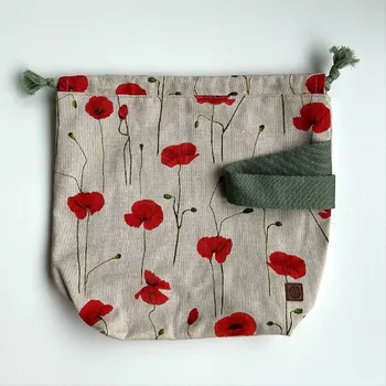 Organizér galanterie Annie's Knit Projektová taška Klubkovka LIGHT – vlčí mák