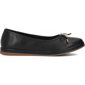 Dámské baleríny Dámské kožené baleríny mašlička lehké a pohodlné Filippo ploché, velikost vel.