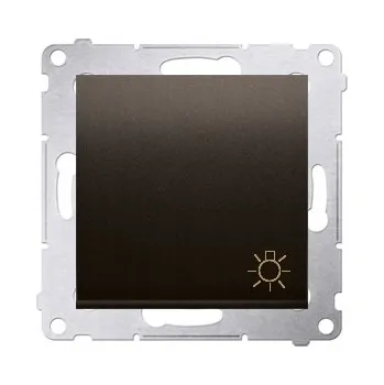 vypínač Jednopólový vypínač Kontakt-simon klasický zápustný hnědý