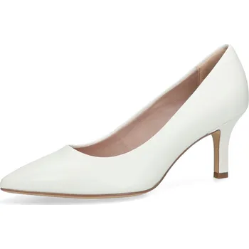 Dámské lodičky Tamaris dámské kožené lodičky - bílé