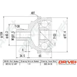 Sada kloubů, hnací hřídel Dr!ve+ DP2110.10.1497