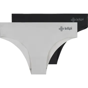 Kalhotky Dámské funkční kalhotky 2 pack Kilpi Nelia-W Světle šedá/černá XL