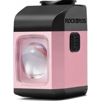Cyklosvítilna ROCKBROS Přední světlo na kolo s dálkovým ovládáním, vysoký jas 1600LM, růžové