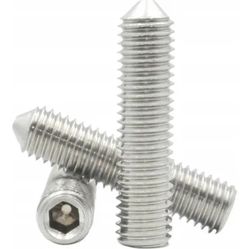 Šroub Šroub stavěcí M6x12 s kuželovou špičkou, nerezový, červík 10ks
