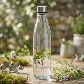 Láhev Láhev s rostlinným motivem MONDEX HOLLIE IDYLLIC 750 ml průhledná
