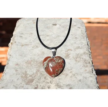 Náhrdelník Srdce z červeného jaspisu