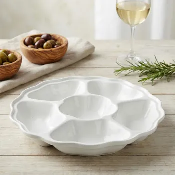 Miska 6-dílná MONDEX BASIC 27 × 27 × 4,5 cm bílá