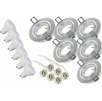 Stropní zapuštěné svítidlo LED-ONE 5 W GU10 stříbrné