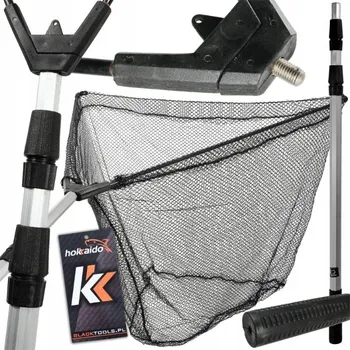 Podběrák PODBĚRÁK KOŠ SÍŤ 90X90 SKLÁDACÍ 2,9 M SEDLOVKA 3 SEKCE 1,9 M HOKKAIDO