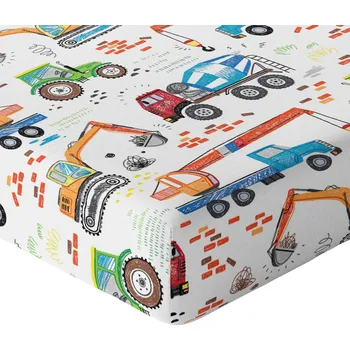 Prostěradlo PROSTĚRADLO DĚTSKOU POSTÝLKU 160x80 S VYPADAJÍCÍM PÁSEM HRUBÁ BAVLNA 100% POLSKÝ VÝROBEK