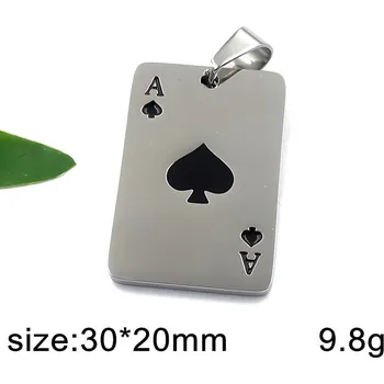 Přívěsek Pikové eso - ocelový přívěsek - varianta 2