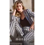 Sako Monari 9596 černo béžové pruhované Velikost: 36