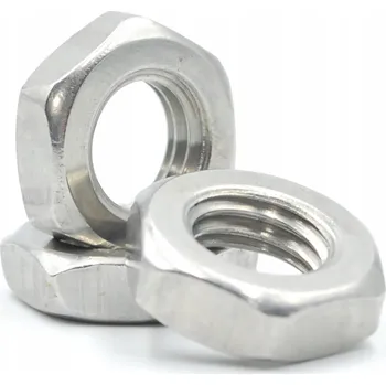 Spojovací materiál M6 Nízká matice nerezová levotočivý závit 10 ks