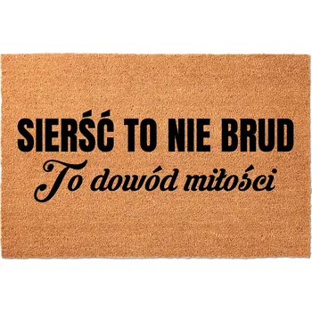 KOKOSOVÁ ROHOŽKA PŘED DVEŘE 60X40 - SRST NENÍ ŠPÍNA