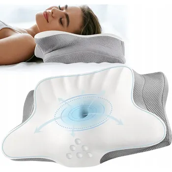 Polštář POLŠTÁŘ KRČNÍ Z PAMĚŤOVÉ PĚNY, ERGONOMICKÝ ORTOPEDICKÝ POLŠTÁŘ