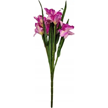 umělá květina Umělá fialová orchidej, větvička, kytice do vázy, aranžmá 52 cm