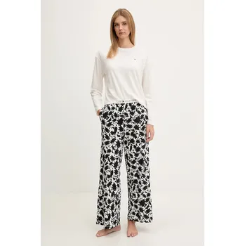 Dámské pyžamo Bavlněné pyžamo Tommy Hilfiger UW0UW06146 béžová 01X, vel. S