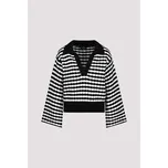 Svetr Monari 8919 černo bílý pruhy Velikost: 38