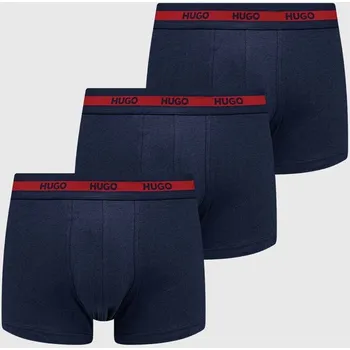 Pánská móda Boxerky HUGO TRIPLET PLANET 3-pack 50492375 námořnická modř 59X, vel. XL
