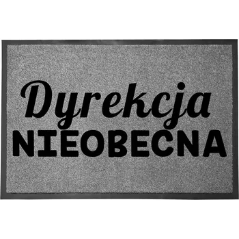 Rohožka VCHODOVÁ ROHOŽKA ŠEDÁ 40X60 CM KE DVEŘÍM S HUMOREM - ŘEDITELSTVÍ NEDOSTUPNÉ