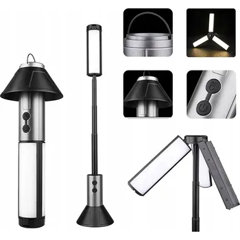 Stojací lampa Lampa LED Kempingowa Teleskopická | Bivak Stan Zahrada 270°