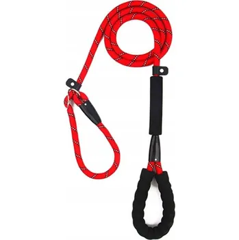 Vodítko pro psa Vodítko pro psa vycházkové reflexní červené 20-55kg 180cm