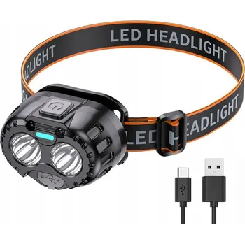 Čelovka LED 250 lm Silná voděodolná čelová svítilna