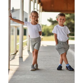 Dívčí legíny Dětské krátké legíny Jožánek, šedý melír