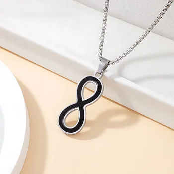 Přívěsek Přívěsek nekonečno - včetně řetízku 60cm (Přívěsek číslo osm - včetně řetízku 60cm)