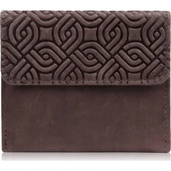 Peněženka Paolo Peruzzi hnědá kožená peněženka - dámská