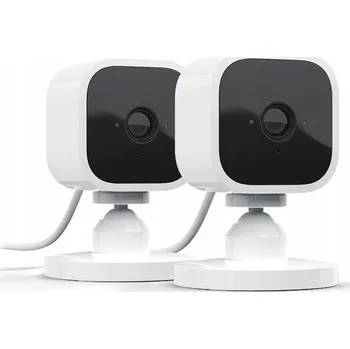 IP kamera BLINK Mini Kompaktní vnitřní kamera 1080p HD, funguje s Alexou, 2 kamery