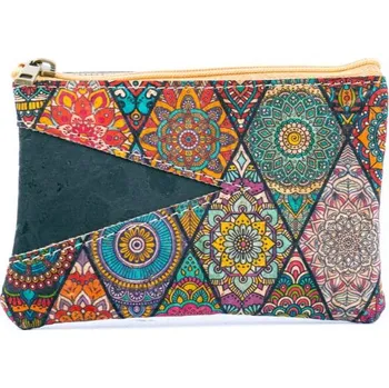 Kabelka Korková kapsička se dvěma přihrádkami - Mandala