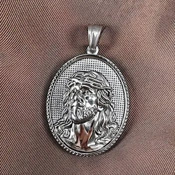 Přívěsek Ježíš Kristus - oválný ocelový přívěsek
