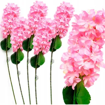 umělá květina 5x Umělá HORTENZIE, doplněk NA ARANŽOVÁNÍ, jako živá dekorace, KVĚTINY 5 KS