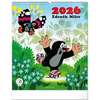Kalendář NOTIQUE - nástěnný kalendář Krteček 2026, 48 × 56 cm