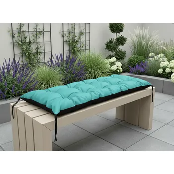 Podsedák Prošívané sezení na lavici WILSON color 51 tyrkysová různé rozměry, polstr na zahradní lavici - sedák Mybesthome Rozměr: 120x40 cm