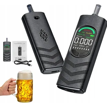 Alkohol tester PROFESIONÁLNÍ POLICEJNÍ ALKOHOL TESTER do ruky + 5 NÁUSTKŮ