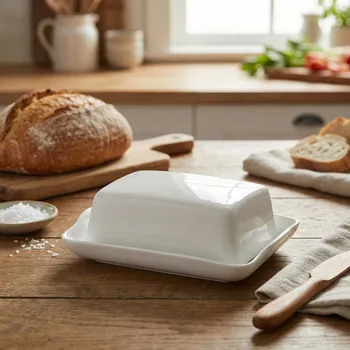 Máslenka Máslenka MONDEX BASIC 16,5 × 12 × 5,5 cm bílá