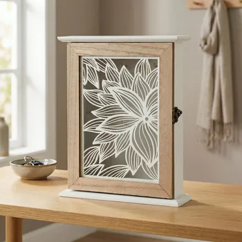 Železářství Skříňka na klíče MONDEX STACY 20 × 6 × 24,5 cm bílá