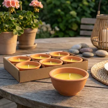 Svíčka Svíčka citronella MONDEX žlutá 6 ks