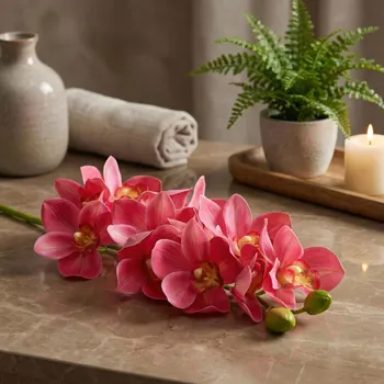 umělá květina Umělá orchidej MONDEX VIRIDIS 74 cm růžová