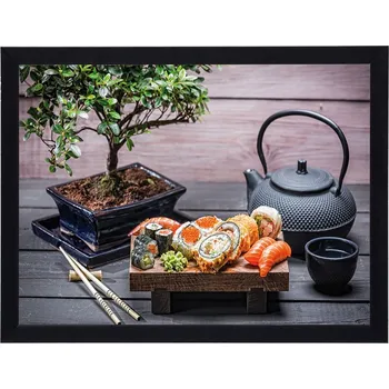 Obraz Moderní obraz v černém rámu o rozměrech 30x40 cm - Sushi 1