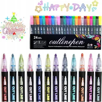 FIXY METALICKÉ FIXY FIXY DVOJITÁ LINKA, SADA 24 KS